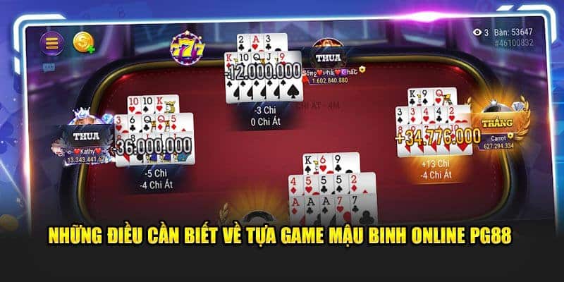 Thông tin chung về tựa game thu hút khách hàng tại PG88